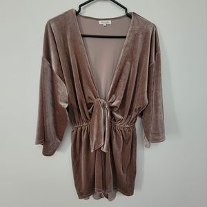 HONEY BELLE cut-it-out velvet romper